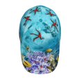 thumbnail image 4 of Balery Corals And Tropical Fish Baseball Cap For Women Men,Adjustable Size For Running Workouts And Outdoor Activities All Seasons, 4 of 9