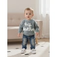 thumbnail image 6 of BemeyourBBs Boy Fall Sweater Letter Embroidered Crewneck Long Sleeve Pullover, 6 of 9