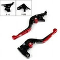 thumbnail image 2 of Adjustable Folding Extendable Brake Clutch Levers For Yamaha FZ1 FZ8 XJ6 FZ6 Red, 2 of 2