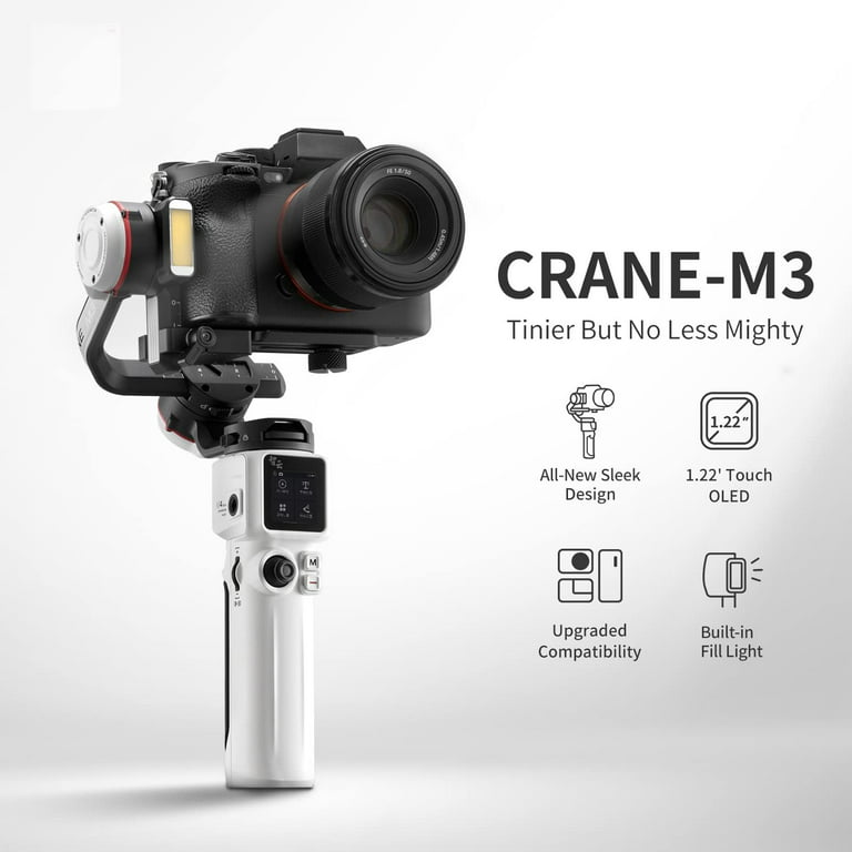 Zhiyun Crane M3 Combo w/Go Pro Mount + Phone Holder + Backpack +