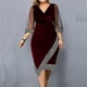 thumbnail image 4 of L-5XL Large Size Dress for Women 2023 Winter Plus Size Black Vestidos Formal Occas Dress Elegant Long Skirt Party Female Clothin, 4 of 5