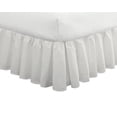 thumbnail image 2 of Fresh Ideas FRE30114WHIT05 Bed Skirt Ruffled Poplin  White - Cal King, 2 of 4