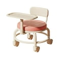 thumbnail image 2 of Toddlers dining tray,baby dining chair with tray kids chair,Toddlers chair for eating with Dining Tray,with Backrest mobile movable Indoor dinner chair,Children's dining table with Pink, 2 of 8