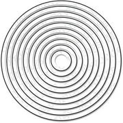 "Die-Namics Dies-Circle STAX Set #2, .5"" To 4"""