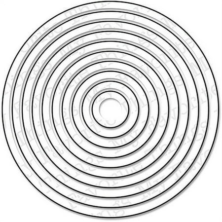 "Die-Namics Dies-Circle STAX Set #2, .5"" To 4"""