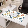 thumbnail image 3 of Long Mouse Pads for Desk,White Dinosaurs Palms Eggs Pattern Desk Mats on Top Of Desks, Desk Mouse Pad Extra Large with 3mm Non-Slip Base and Stitched Edge for Gaming,Office,Work,Home 31.5"x15.7", 3 of 6