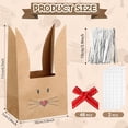 thumbnail image 2 of Easter Bunny Party Favor Bags DIY Bunny Gift Boxes with Red Bow Ribbon Rustic Paper Rabbit Ears Treat Goodie Bags for Easter Spring Birthday Supplies, 2 of 4