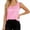 Pink, variant on Wang6 Womens Plus Size Satin Tank Tops Trendy Sleeveless Loose V Neck T shirts Causal Summer Solid Tees Tops Coffee XXXL