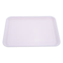 Supvox White Plastic Tray for Serving and Storage Ideal for Parties and Daily Use 16.5 x 11.5 Inches