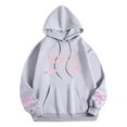 thumbnail image 5 of Nmnitkp Hoodies for Women Long Sleeve Drawstring Hooded Quality Assurance Sweatshirt 2026 Fashion Hoodie Tops Gray,M, 5 of 5