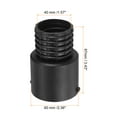 thumbnail image 2 of Uxcell Vacuum Hose Adapter 60mm to 40mm Plastic Cleaner Hose Converter Black 2 Pack, 2 of 6