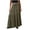 Army Green, variant on Dvprdro Summer maxi skirts for Women Casual Fashion Elastic Waist Drawstring Ruffle Tiered Boho Beach Long Skirt White Sizes S