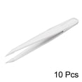 thumbnail image 2 of White Plastic Pointed Tip Anti-static Tweezers 4.7 inch Length 10Pcs, 2 of 5