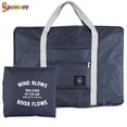thumbnail image 3 of Spencer Foldable Travel Luggage Duffel Bag for Women Men, Waterproof Lightweight Baggage Storage Bag for Sports, Gym, Vacation "Navy Blue", 3 of 9