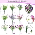 thumbnail image 2 of Scidweet Artificial Flowers for Outdoors, 36 Bundles Fake Silk Flowers Faux Plastic Plant UV Resistant for Spring Summer Porch Garden Yard Planter Indoor Outdoor Home Decor, Multicolor, 2 of 7