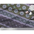 thumbnail image 3 of Soimoi Tissu Popeline de Coton Tourbillons & Tissu Imprimé Artistique Floral 1 Yard 42 Inch Wide, 3 of 3