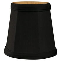 Royal Designs, Inc. Empire Chandelier Shade with Flame Clip Fitter,CS-102BLK/GL-6, Black, 3 x 4.25 x 4.25, Pack of 6