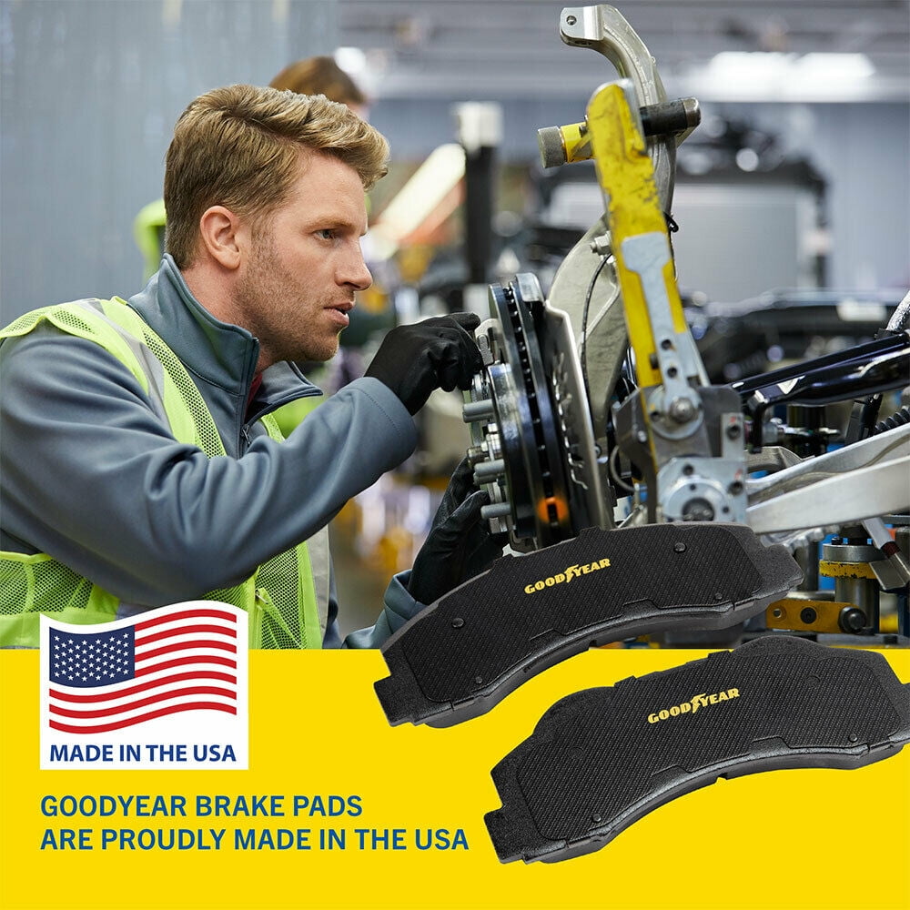 Goodyear Brakes GYD888, Premium Ceramic Front Brake Pad for