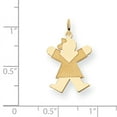thumbnail image 3 of 14K Yellow Gold Kid Charm (25 X 15) Made In United States xk1097y, 3 of 3