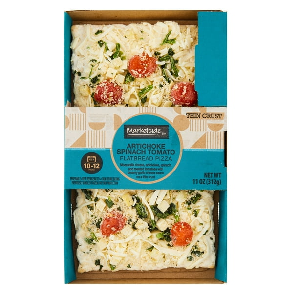 Marketside Artichoke Spinach Tomato Flatbread Pizza, 11 oz (Fresh