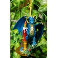 thumbnail image 7 of Fantasy Holiday Spirit Blue Advent Candle Dragon Christmas Tree Hanging Ornament, 7 of 7