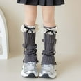 thumbnail image 2 of lnmuld Girls Socks Elegant Knitted Ballet Style Leg Warmers for Girls Soft Winter Design Long Socks Toddlers Children Comfort Warmth Size:One Size, 2 of 4