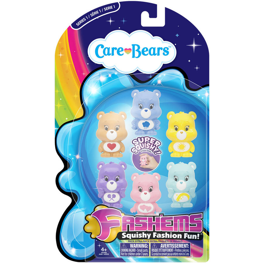 TV Movie Character Toys Lot Of 5 CARE BEARS Series 1 Fashems Capsules 