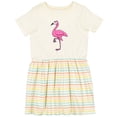 thumbnail image 3 of Inktastic Ladylike Flamingo Girls Toddler Dress, 3 of 5