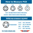 thumbnail image 6 of Free Country Trailer Tire Wheel Assembly ST205/75R15 8-Ply D 107M 5 Lug on 4.5" PCD White Spoke Rim ,SET 2, 6 of 7
