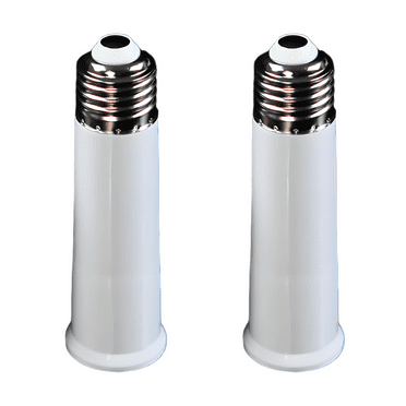 HIBIBUD 2Pcs Light Socket,PVC Material Bulb Socket Extender,Easy Installation Light Bulb Extension Socket