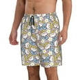 thumbnail image 2 of KLL Cute Rabbit Men's Casual Summer Beach Shorts Hawaiian Shorts with Pockets-Large, 2 of 5