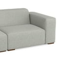 thumbnail image 3 of Rex Left Corner Sectional Modular Sofa with Ottoman in Tightly Woven Performance Fabric, 3 of 14