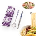 thumbnail image 4 of GoFJ 2Pcs Portable Metal Tableware Outdoor Picnic Camping Cutlery Chopsticks Spoon, 4 of 8
