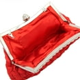 thumbnail image 5 of Elegant Braided Pleated Glitter Rhinestone Clutch Evening Bag, 5 of 5