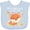 Blue, variant on Inktastic My Abuela Loves Me- little fox Boys or Girls Baby Bib