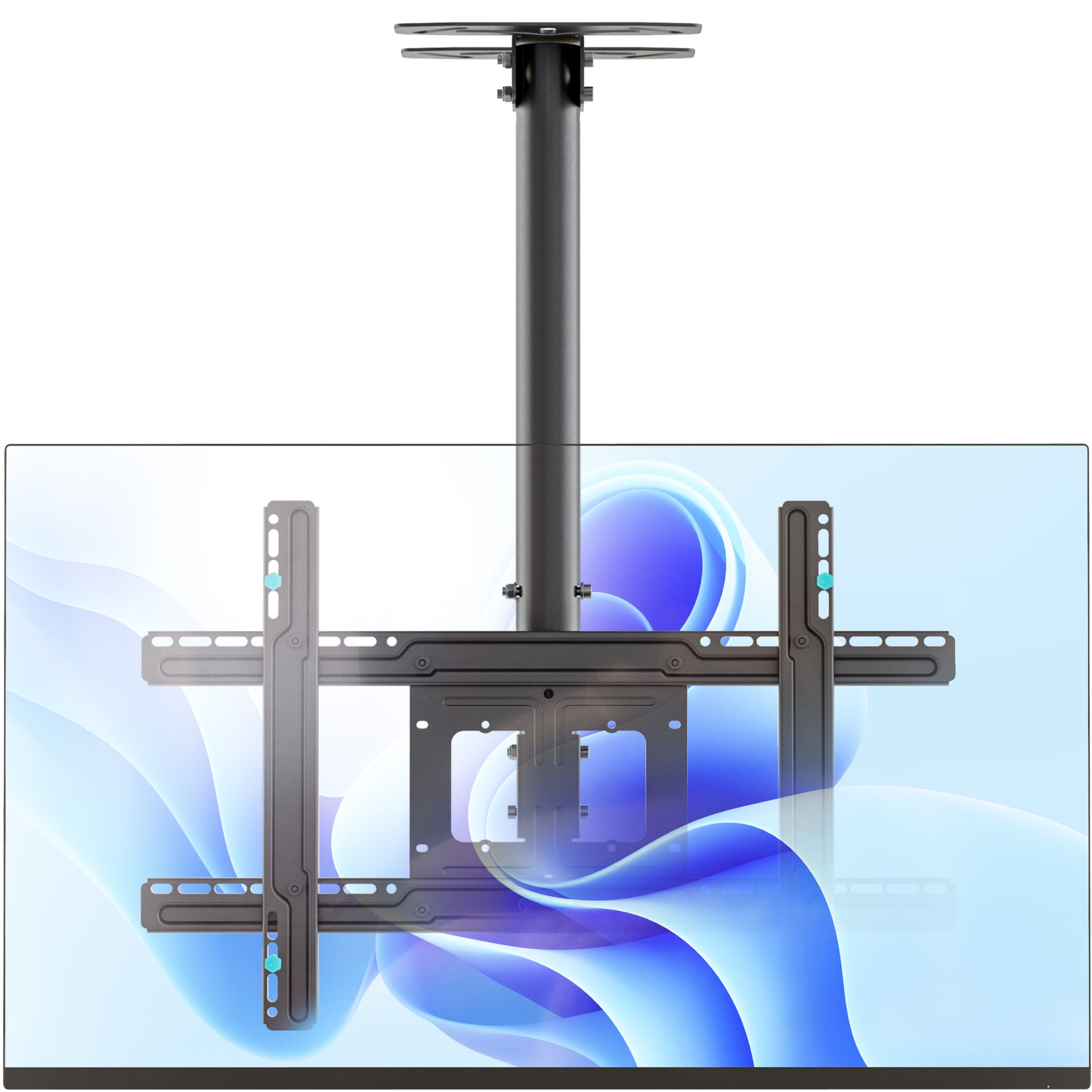 ONKRON Ceiling TV Mount for 32”-80” Flat/Curved Screens up to 150 lbs – Tilting Swiveling max 600x400 VESA