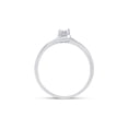 thumbnail image 3 of 10kt White Gold Womens Round Diamond Solitaire Promise Ring 1/8 Cttw, 3 of 4
