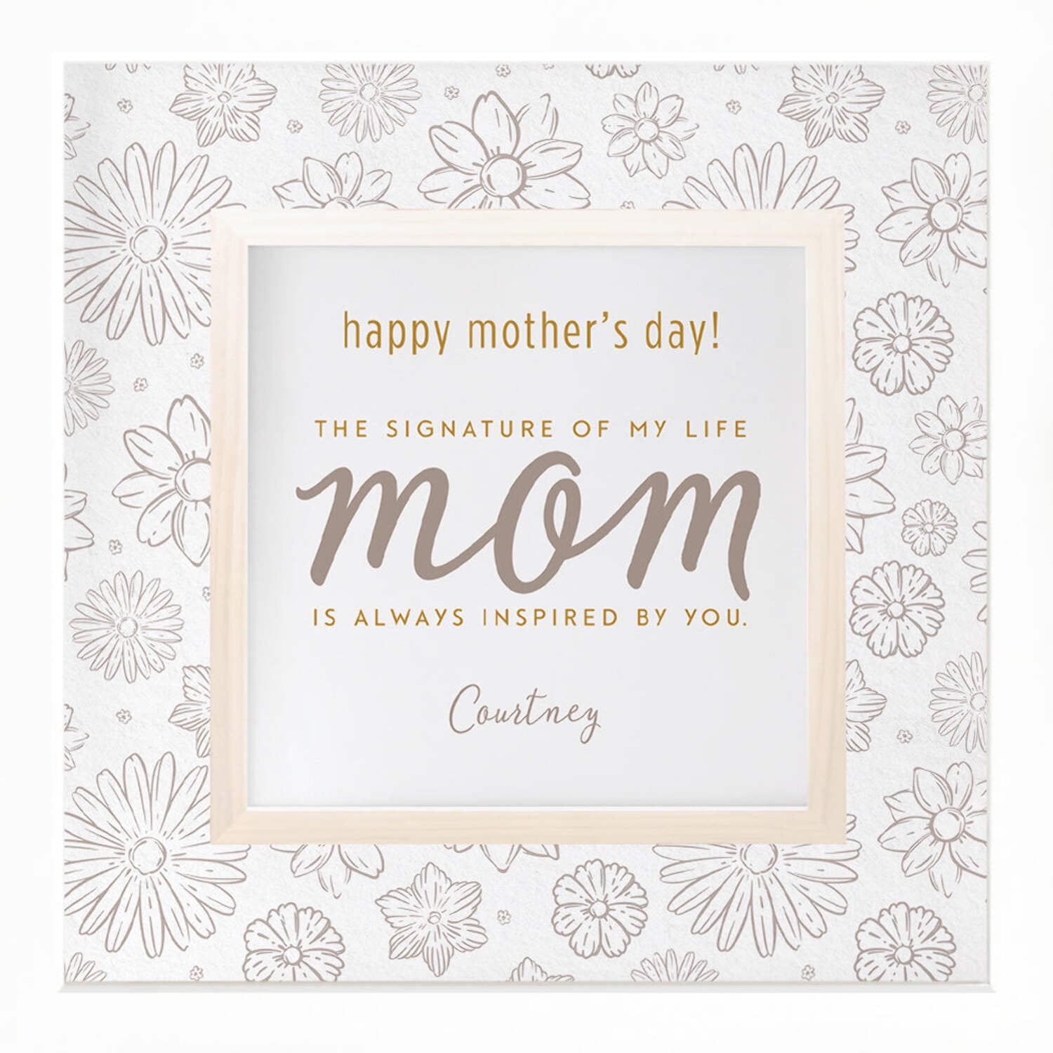 Mother's Day Birthday Personalized Print or Framed Print | Inspired By You