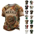 thumbnail image 2 of 2026 New Mexico Soccer Jersey Men, Printed Mexico National Team Design, Mexican Jersey Soccer T-Shirt, Mens Crew Neck Short Sleeve Match Day Athletic Casual Football Shirt for Adult, 2 of 5