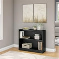 thumbnail image 3 of Bowery Hill Furniture 2 Shelf Bookcase in Classic Black, 3 of 5