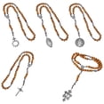 thumbnail image 5 of Catholic Rosary Necklace with Pardon Crucifix Medals Beads Chain Prayer Necklace for Religious Christians Worship, 5 of 8