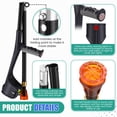 thumbnail image 4 of 2-Pack Adjustable Forearm Crutches for Adults - Lightweight Foldable Aluminum Crutches with Non-Slip Grips, 10-Level Height & Cuffs, Supports 240 lbs (Pair, Black), 4 of 7