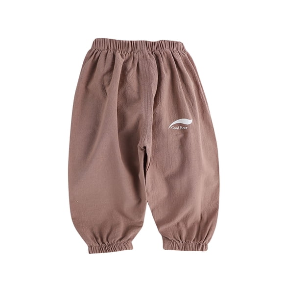 Odeerbi 1-6 Años Niños Niñas Lino Algodón Bloomers Verano Jogger Pantalones Lindo Linterna Pantalones Haren Pantalones