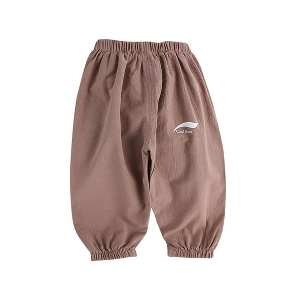 Kovlvoll Toddler Baby Boy Girl Clothes Pants Elastic Waisted Loose Casual Workout Newborn Cinch Bottom Trousers