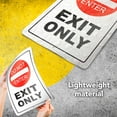 thumbnail image 3 of Dimarongton Exit Only Do Not Enter Sign - 8 x 12 Aluminum, White, 3 of 8