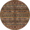 thumbnail image 1 of Ahgly Company Indoor Round Abstract Red Abstract Area Rugs, 6' Round, 1 of 6