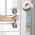 thumbnail image 2 of Wrvxzio Powerful Suction Cup Bathroom Shower Support Grab Bar, White, 2 of 5