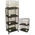 thumbnail image 2 of YML 6x2424WHT and 1x 4134WHT Six Small Bird Breeding Cages with One 4 Tier Stand in White, 2 of 2