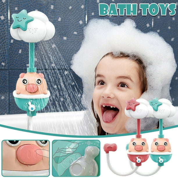 Toys Under 5 Baby Bathing With Toys In Bath Water, Child Playing In