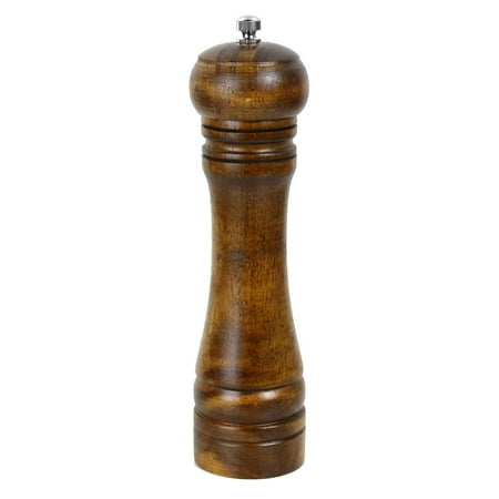 One Hand Pepper Mill - Unique Bargains Kitchen Hand Crank Twist Spice Salt Mill Grinder Pepper Shaker Wood Color